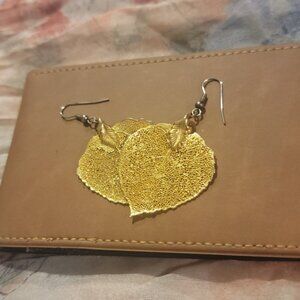 Elegant Gold Leaf Earrings